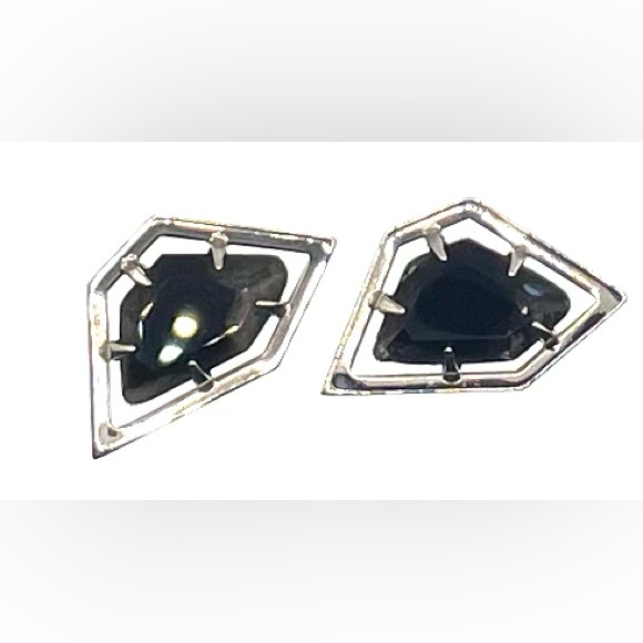 VTG 70s Hickok Cufflinks Silver Tone Asymmetrical Faceted Amethyst Gem Signed - Picture 5 of 12